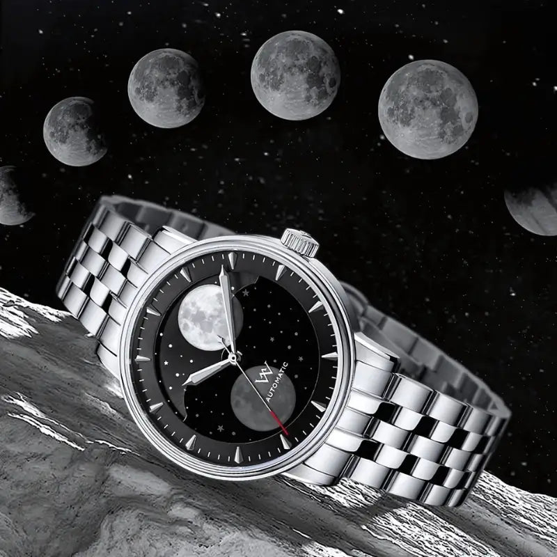 Relógio-Welly-Merck-WM-Eclipse-Black-pulseira-de-aço-inoxidável